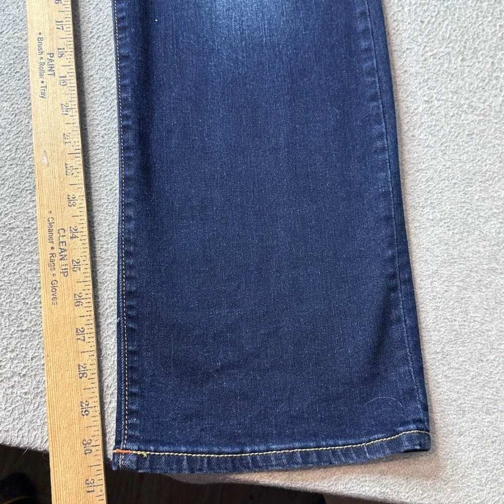 True Religion Jeans Mens 42 Blue Ricky Relaxed Straight Dark Wash Stretch Denim
